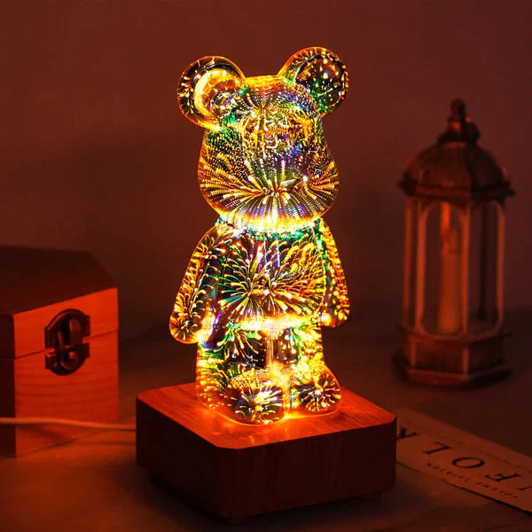 דוב זיקוקים תלת מימדי │ אור דקורטיבי צבעוני