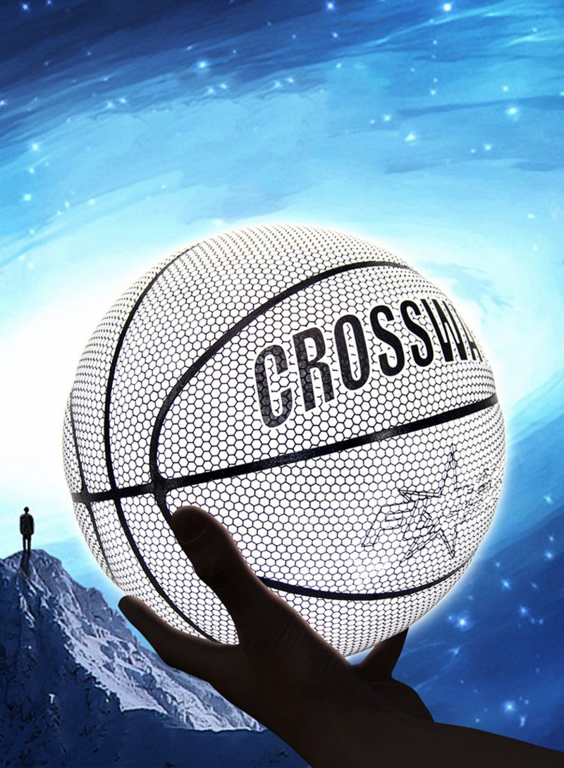™כדור כדורסל רפלקטיבי זוהר הולוגרפי מקצועי