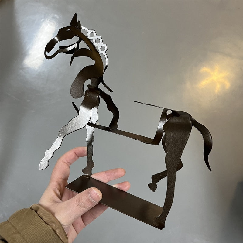תאורת לד בצורת סוס בעבודת יד