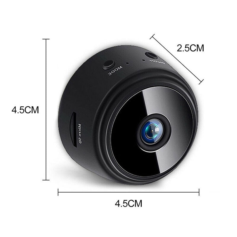מיני מצלמת אבטחה 1080P ניידת עם ראיית לילה
